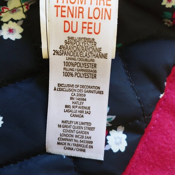 Hatley Pink Double-Breasted Coat Size 4T - Picture 11 of 13